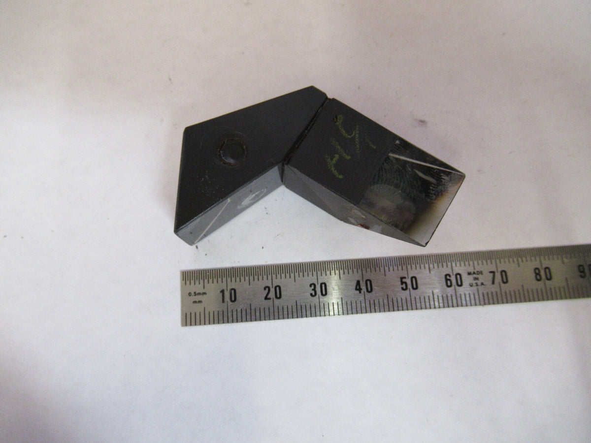ANTIQUE BAUSCH LOMB PRISM HEAD OPTICS MICROSCOPE PART AS PICTURED 72-C-20