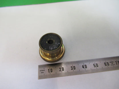 Antique Ernst Leitz Brass Objective 1X Rare Microscope Part