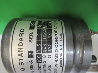 BOONTON RADIO Q FACTOR STANDARD CALIBRATION INDUCTANCE AS PICTURED &z8-a-34