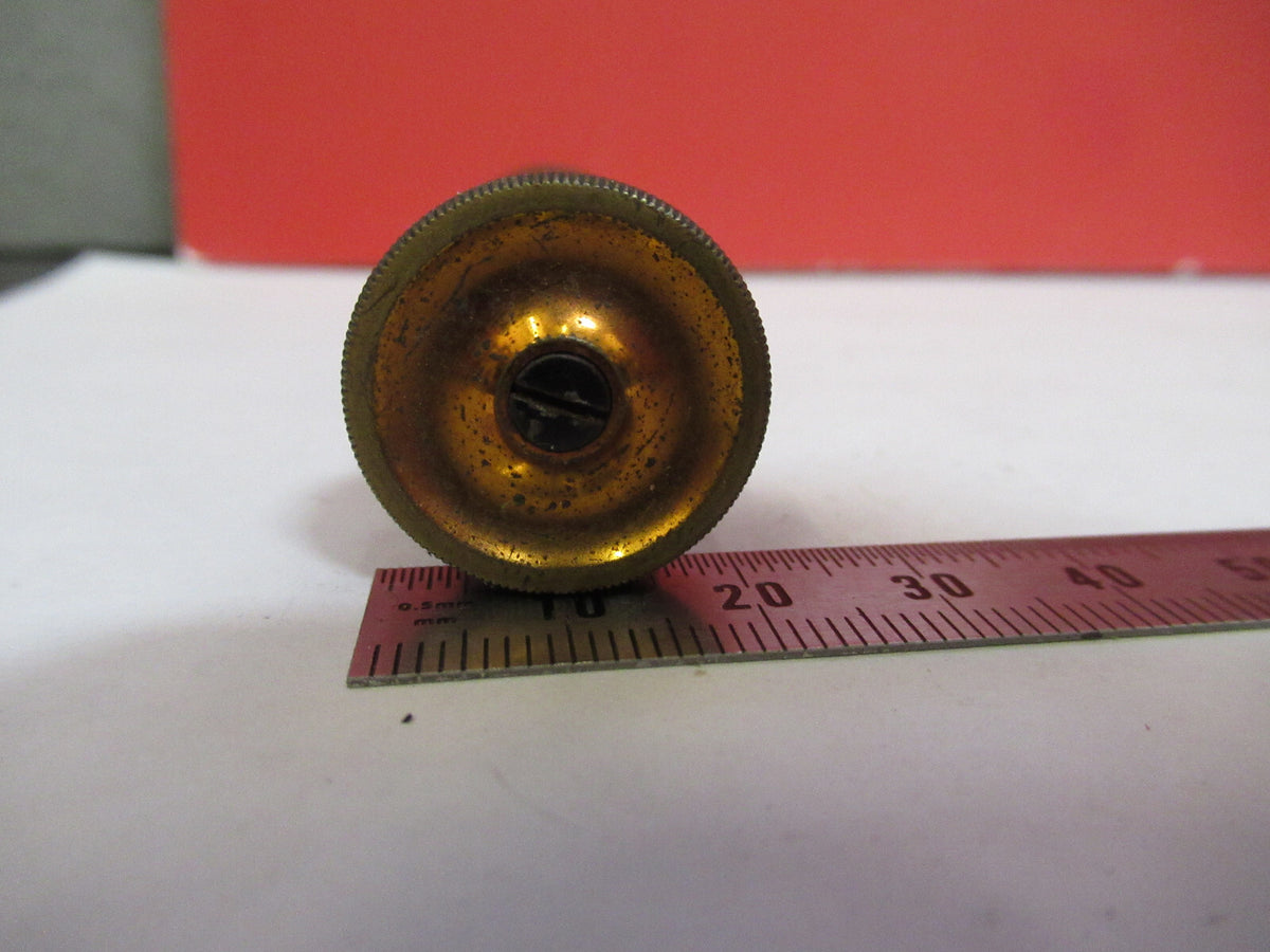 ANTIQUE BRASS SPENCER STAGE MICROMETER KNOBS MICROSCOPE PART AS PICTURED S3-B-20