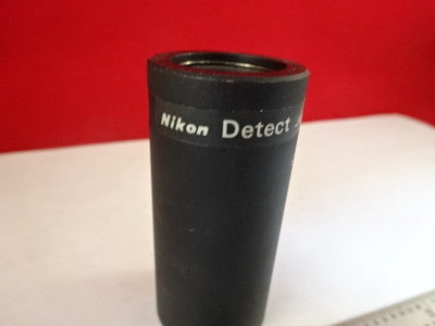 MICROSCOPE PART OPTICAL NIKON LENS DETECT GREEN OPTICS AS IS B#U3-B-21