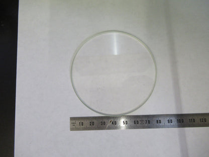 OPTICAL BK7 FLAT GLASS WINDOW OPTICS STAGE MICROSCOPE 80mm AS PICTURED S1-B-04