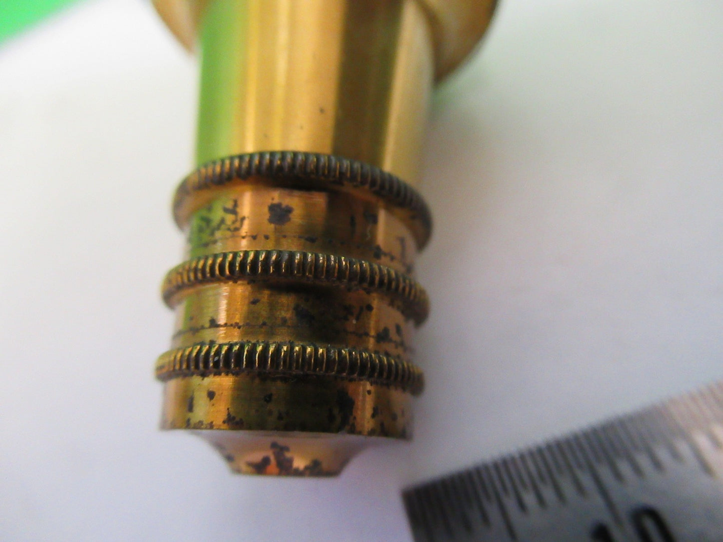 ANTIQUE BRASS OBJECTIVE CARL ZEISS 1900's RARE OPTICS MICROSCOPE PART F3-B-17