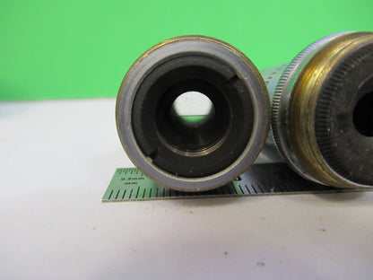 SPENCER 10X 44X 95X OBJECTIVE LOT MICROSCOPE PART OPTICS AS PICTURED X9-B-77