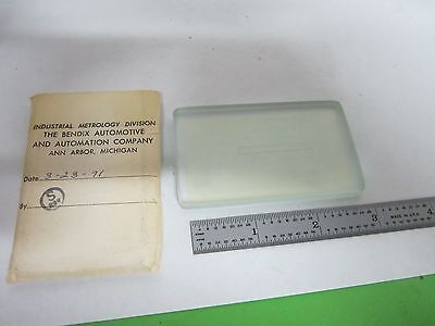 CALIBRATION STANDARD ROUGHNESS TEST BLOCK AS IS BIN#R9-22