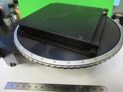 ZEISS GERMANY XY ROTABLE TABLE POLARIZER MICROSCOPE PART AS PICTURED V8-B-13