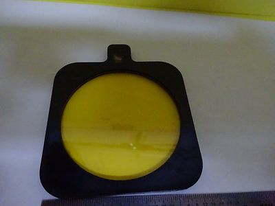 MICROSCOPE PART YELLOW FILTER ILLUMINATOR OPTICS AS IS BIN#4V-FL-31