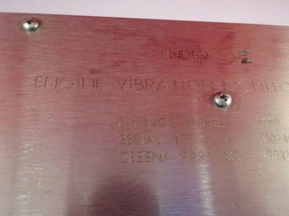 MEGGITT ENDEVCO CESSNA ENGINE VIBRATION MONITOR MODEL 2789 AS PICTURED #A2-FT-08