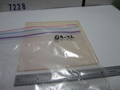 OPTICAL COATED GLASS SHEET  LASER OPTICS BIN#Q9-42
