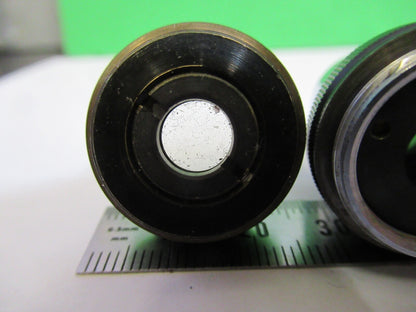 LOT OBJECTIVES WILD HEERBRUGG SWISS MICROSCOPE PART AS PICTURED Q7-B-15