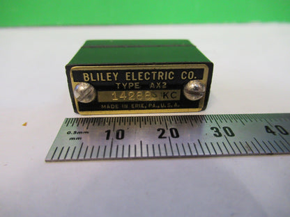 VINTAGE WWII BLILEY QUARTZ CRYSTAL AX2 14288 KC FREQUENCY RADIO AMATEUR S1-B-25