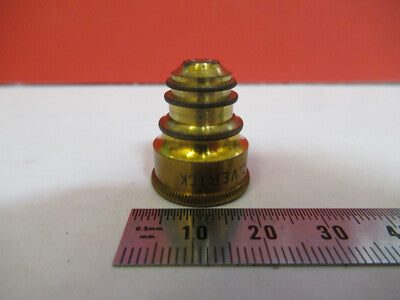 Antique Brass Verick Objective France Microscope Part