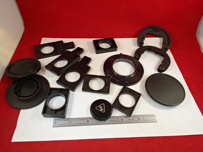 FOR PARTS MICROSCOPE PART LOT PLASTIC HOLDERS CAPS AS IS BIN#T1-B-10