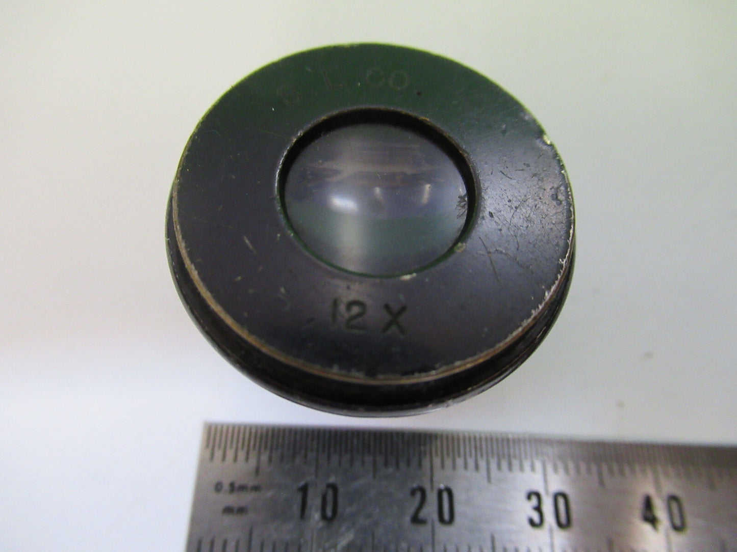 SPENCER 12X RARE EYEPIECE LENS OCULAR MICROSCOPE PART AS PICTURED X5-A-70
