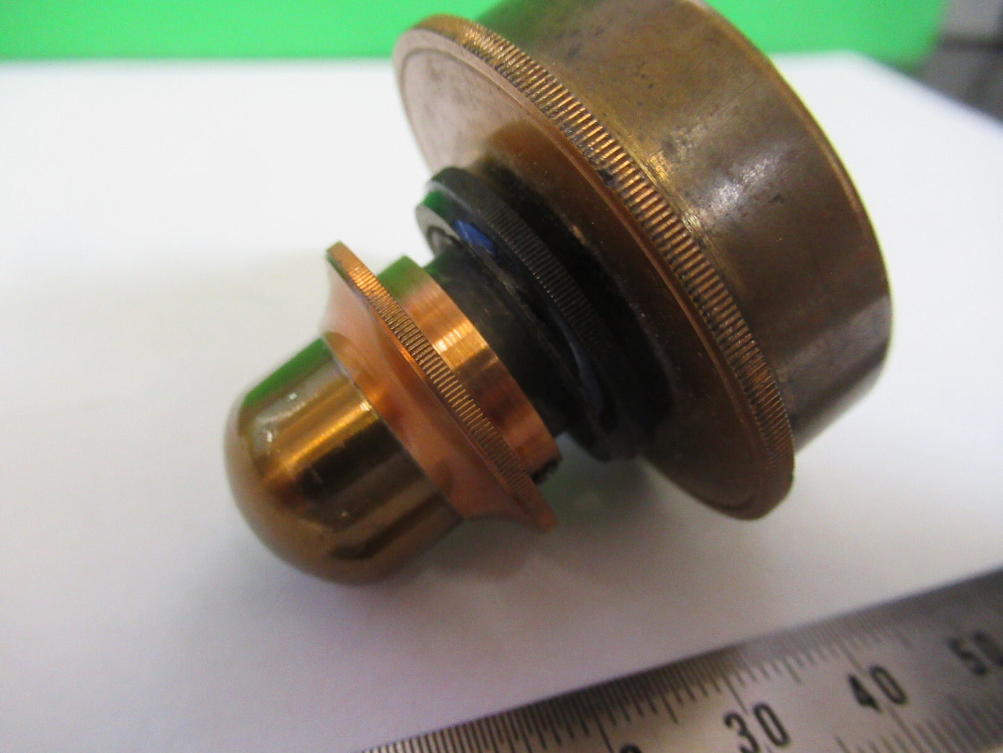 Antique Brass Condenser Piece UK England Microscope Part