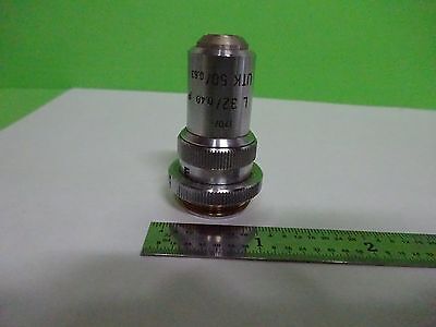 MIKROSKOPTEIL OBJEKTIV LEITZ DEUTSCHLAND L 32 UTK + IRIS-OPTIK WIE IST BIN#V3-B-14