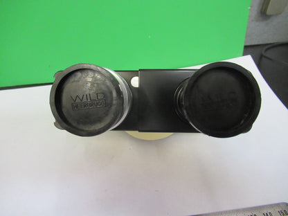 WILD HEERBRUGG SWISS BINOCULAR HEAD OPTICS MICROSCOPE PART AS PICTURED &R9-B-23