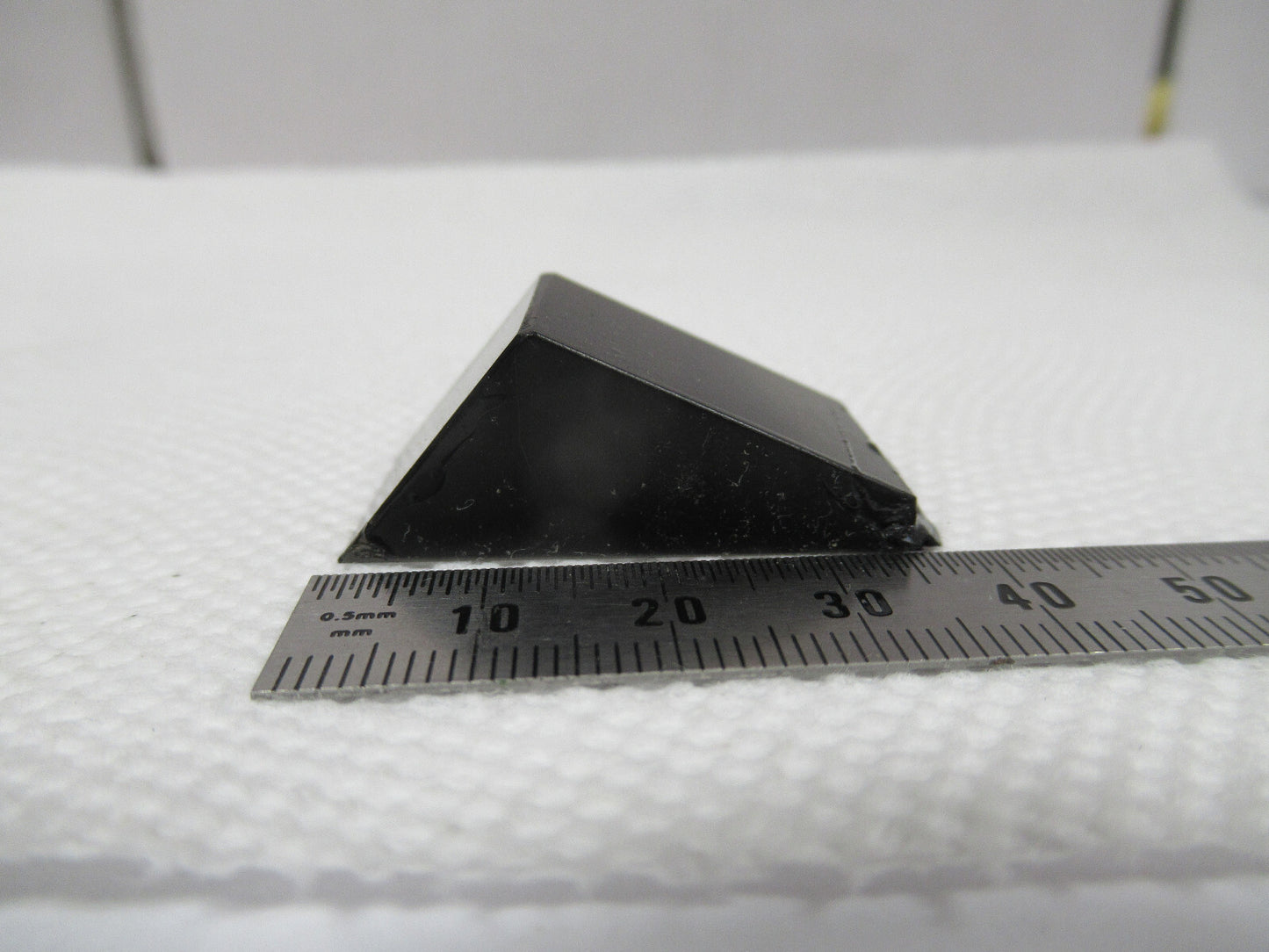 MICROSCOPE PART OLYMPUS JAPAN GLASS PRISM HEAD OPTICS AS PICTURED BIN#W1-A-73