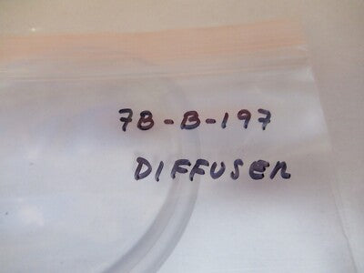 GLASS DIFFUSER STAGE PLATE MICROSCOPE PART OPTICS AS PICTURED &7B-B-197