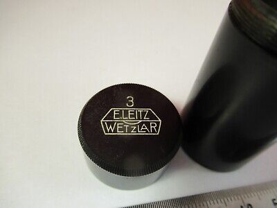 LEITZ GERMANY EMPTY OBJECTIVE CONTAINER # 3 MICROSCOPE PART AS PICTURED &8-B-56