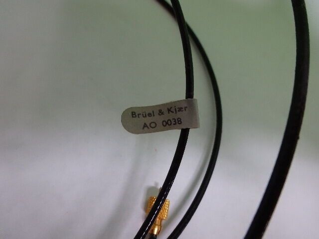 LOW NOISE CABLE AO 0038 for BRUEL KJAER DENMARK ACCELEROMETER AS IS #7-DT DWR