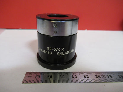 BECK UK REFLECTIVE OBJECTIVE 15X RARE OPTICS MICROSCOPE PART AS PICTURED T5-A-08