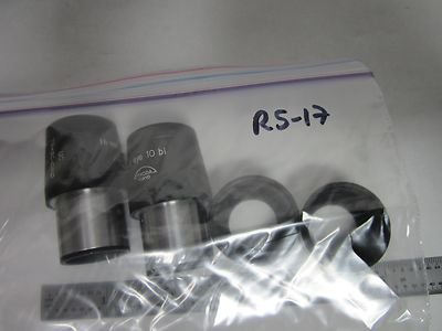 MICROSCOPE PART PAIR EYEPIECES TIYODA TOKIO HI-EYE 10 Bi AS IS OPTICS BIN#R5-17