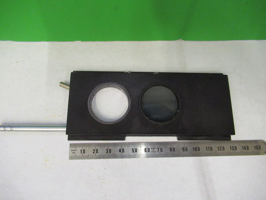 AUS JENA GERMANY POL SLIDE MOUNTED POLARIZER MICROSCOPE PART AS PICTURED V8-B-16