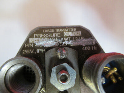 FOR PARTS TRANSMITTER 418-10054 AIRCRAFT PRESSURE OIL FUEL AS PICTURED &75-FT-01