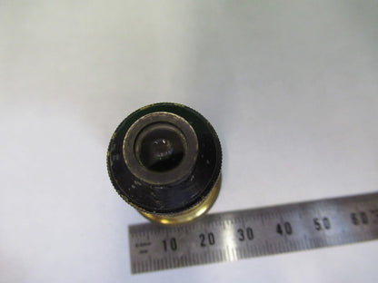ANTIQUE BRASS OBJECTIVE LENS OPTIC UK LONDON MICROSCOPE PART AS PICTURED Y3-B-07