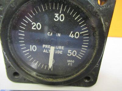 Indicator Pressure Altitude Grumman Kollsman Aircraft Instrument as pic