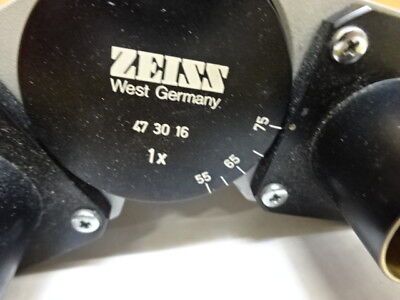 MICROSCOPE PART OPTICAL ZEISS GERMANY BINOCULAR 473016 HEAD OPTICS AS IS #89-20