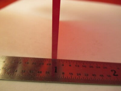 OPTICAL RED GLASS FILTER OPTICS AS PICTURED &FT-6-23