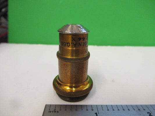 Antique Spencer Lens Co. Buffalo Brass Objective 44X Microscope Part