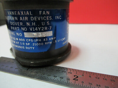 AIRCRAFT NSN MIL SPEC VANEAXIAL AIR FAN EASTERN V14Y2R-7 AS PICTURED &B1-A-92