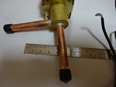 ELECTRIC SOLENOID MP30K AC100V VALVE COPPER TUBBING CONTROL FLOW AS IS &Z7-D-23
