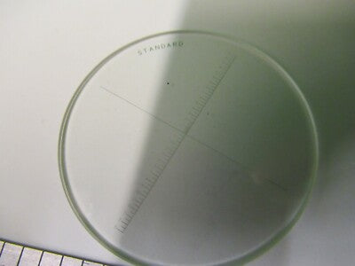 NIKON JAPAN GRATICULE STANDARD TARGET MICROMETER MICROSCOPE PART AS PIC &58-B-10