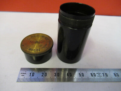Empty Brass Canister Objective Reichert Microscope Part