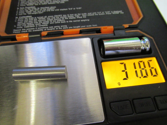 TUNGSTEN ALLOY 90% & 10% OF COPPER HEAVY METAL WOLFRAM 31gr AS PICTURED T4-B-18
