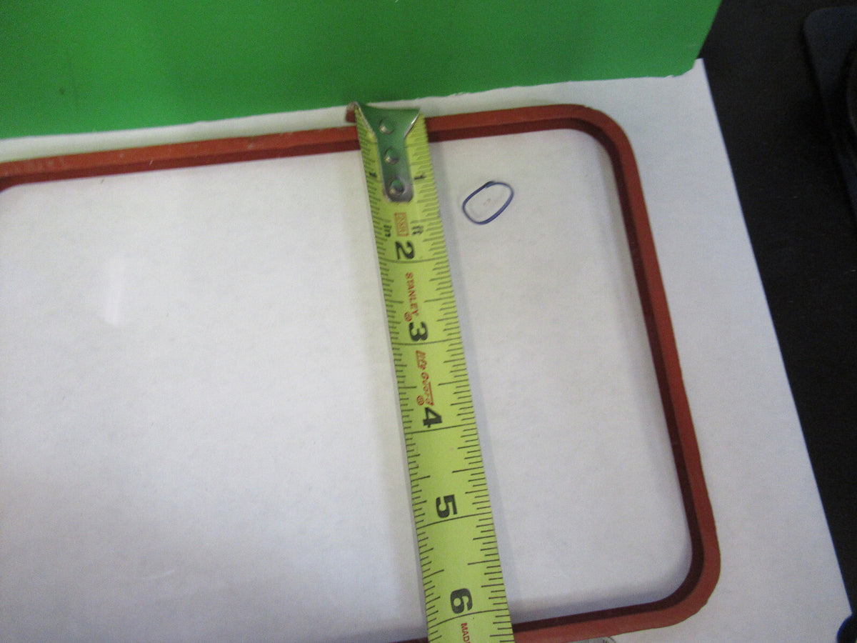 OPTICAL MIL SPEC HUGE MOUNTED FLAT GLASS WINDOW OPTICS AS PICTURED S1-B-05