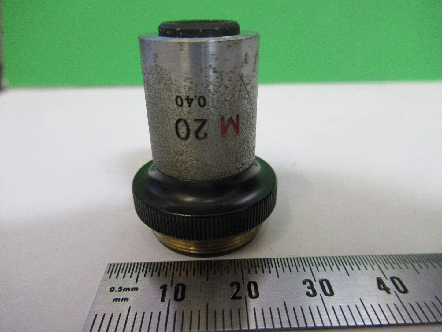 NIKON M20 FAIR OBJECTIVE LENS OPTICS MICROSCOPE PART AS PICTURED &W4-A-50