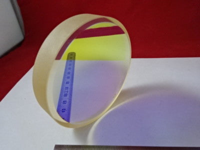 OPTICAL FLAT ZERODUR DICHROIC MIRROR 1/10 WAVE LASER OPTICS AS PICTURED &6-A-24
