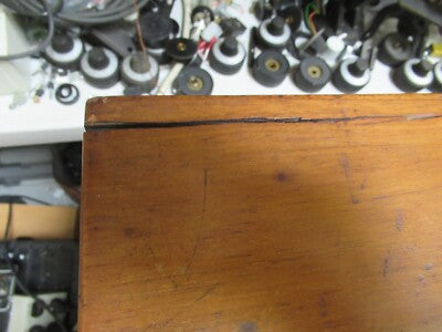 ANTIQUE HENRY CROUCH LONDON EMPTY WOOD BOX 1900"s MICROSCOPE AS PICTURED &TB-5-b