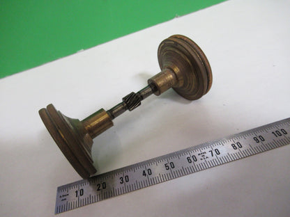 ANTIQUE AO SPENCER  SET GROSS ADJUST KNOBS MICROSCOPE PART AS PICTURED T6-A-42