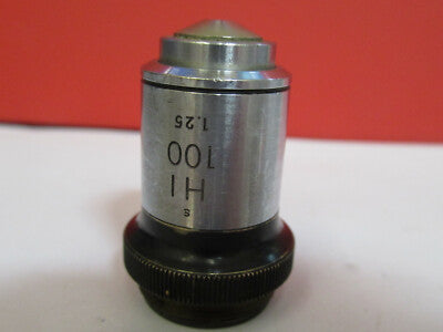 Nikon Japan Optics 100X Hi Objective Lens Microscope Part