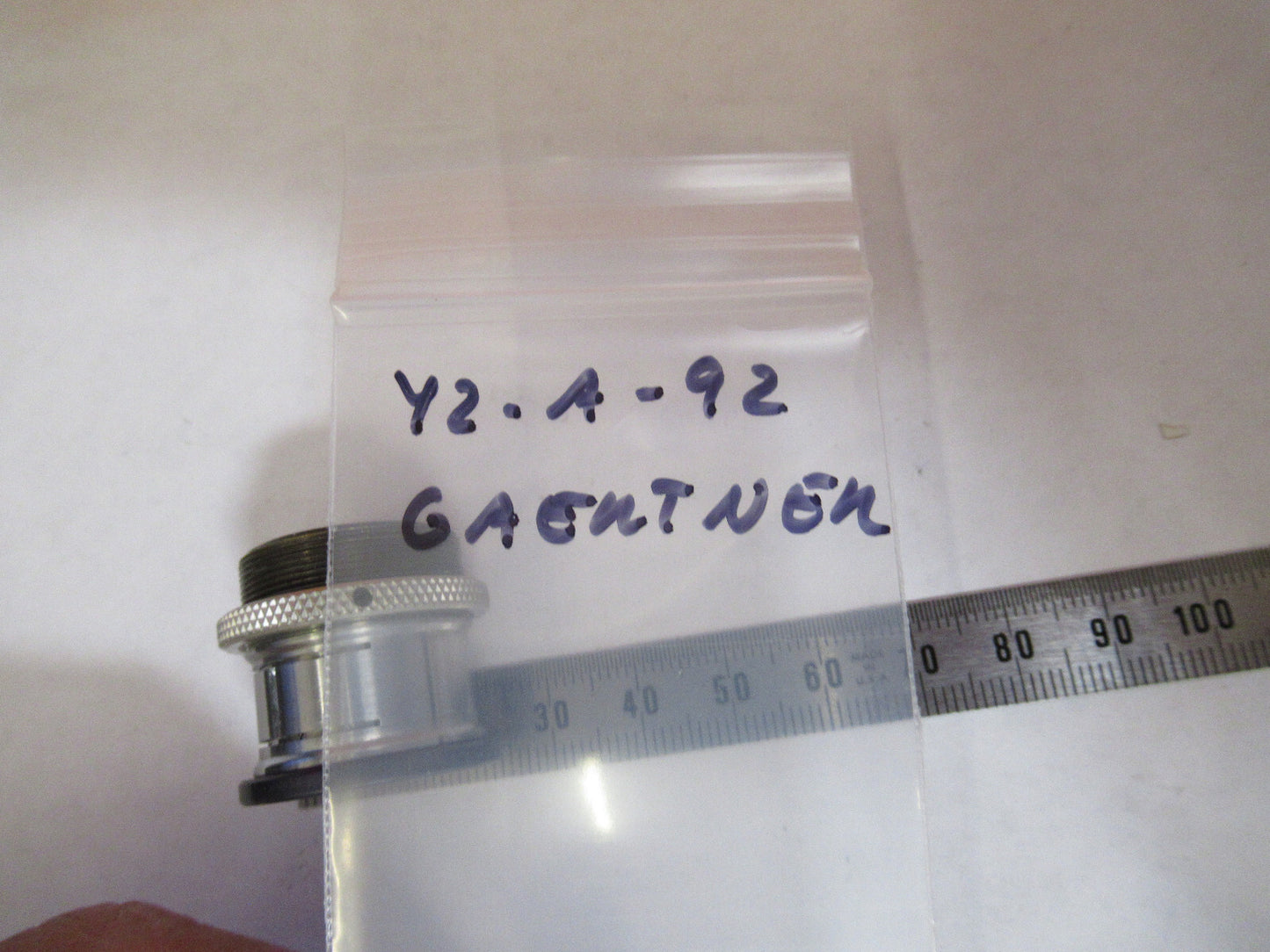 GAERTNER MOUNTED GREEN VIEWER FILTER OPTICS MICROSCOPE PART AS PICTURED Y2-A-92