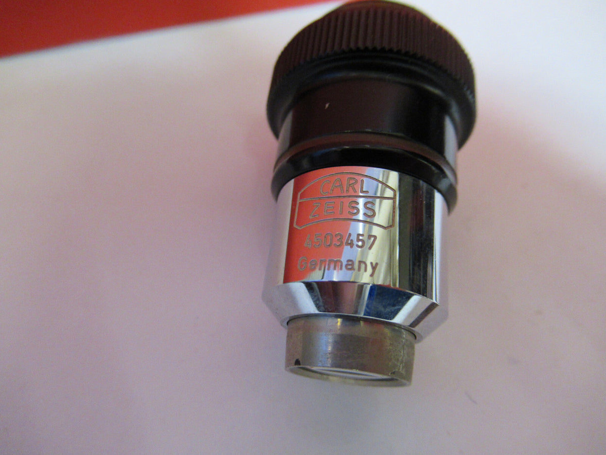 VINTAGE CARL ZEISS GERMANY 2.5X /160 OBJECTIVE MICROSCOPE PART AS PICTURED Q2-91
