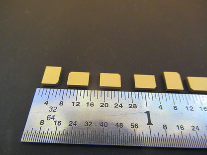 Lot Quartz Y-cut Piezoelectric Blanks Gold Plated Ultrasonic Sensor
