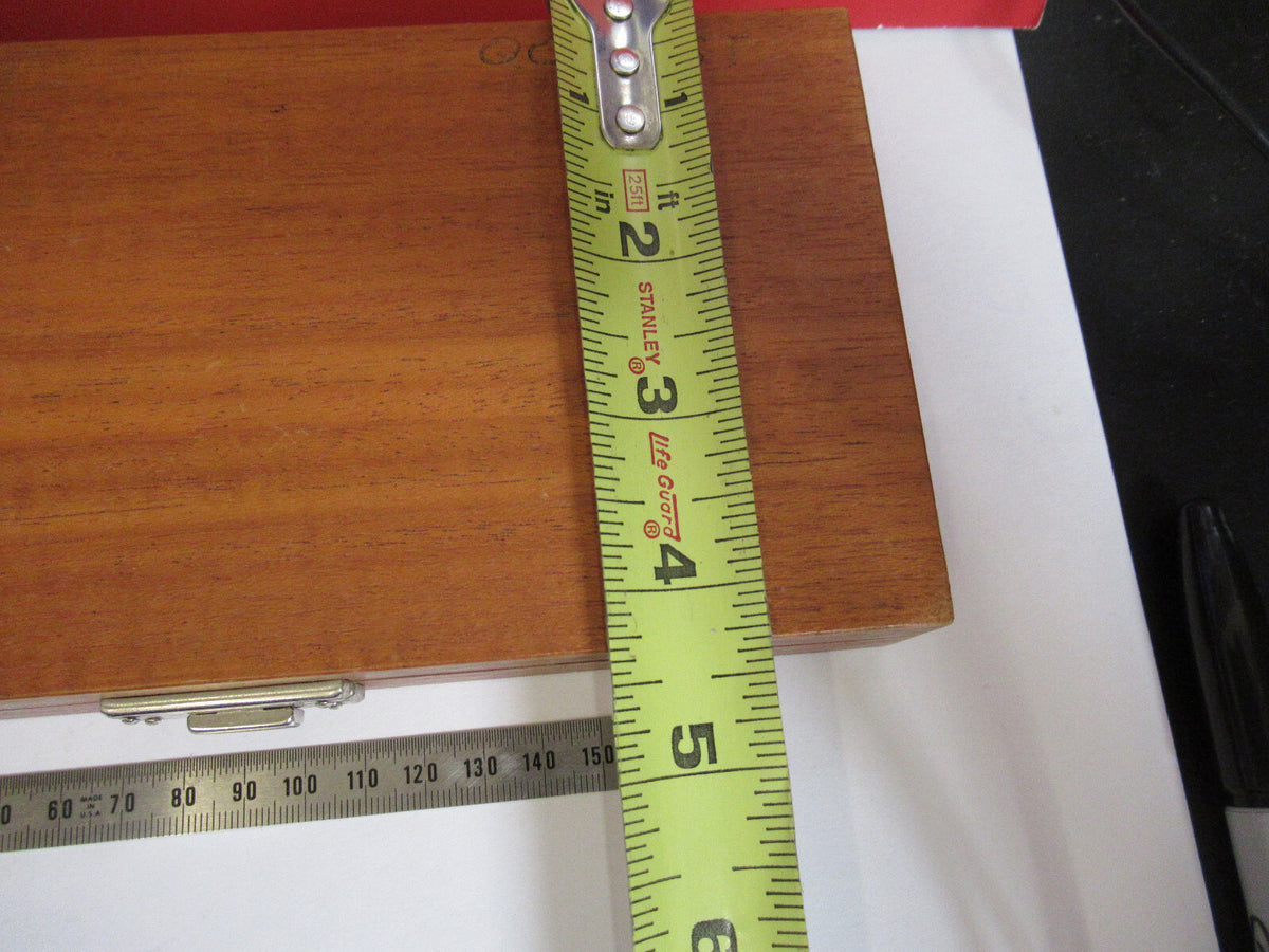 EMPTY WOODEN BOX BRUEL KJAER DENMARK MAHOGANY CASE ACCELEROMETER AS IS  Q2-128