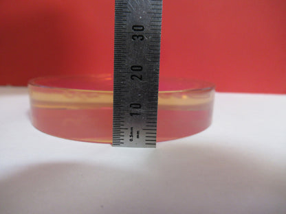 OPTICAL FLAT 3" ZERODUR 1/10 WAVE COATED DICHROIC OPTICS  AS PICTURED T1-A-82